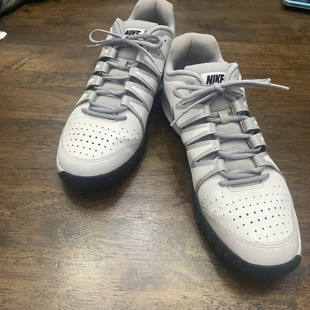 Size 14 - Nike Vapor Court White Gray Black 631703-101 Sneakers